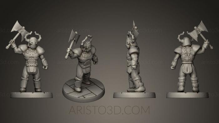 Figurines heroes, monsters and demons (STKM_0124) 3D model for CNC machine